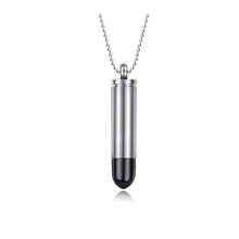Load image into Gallery viewer, Vnox Bullet Necklace Pendant For Men 316l Stainless Steel Jewelry Soldier Friend Gift