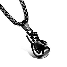 Load image into Gallery viewer, Stainless Steel Men Pendant Necklace Mini Boxing Glove Charm Fitness Gym Necklace Vintage Men Hip Hop Jewelry Boyfriend Gifts