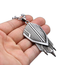 Load image into Gallery viewer, Captain America A Shield necklace rotatable Avengers Infinity War Metal Pendant Link Chain Charm Gifts Movie Jewelry Thonas