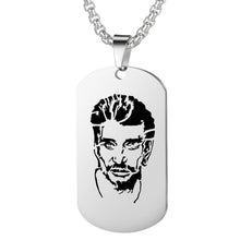Load image into Gallery viewer, Customized Engraved French Rocker Johnny Hallyday Personalized Photo Necklace Pendant female male bijoux femme