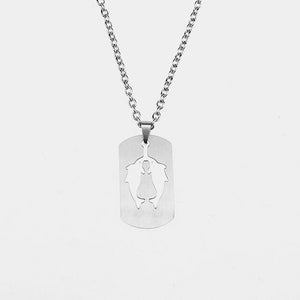 New Stainless Steel Tag Necklace Twelve constellations Pendant charm necklace Cutting high polishing Men and women jewelry gift