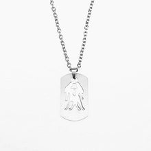 Load image into Gallery viewer, New Stainless Steel Tag Necklace Twelve constellations Pendant charm necklace Cutting high polishing Men and women jewelry gift